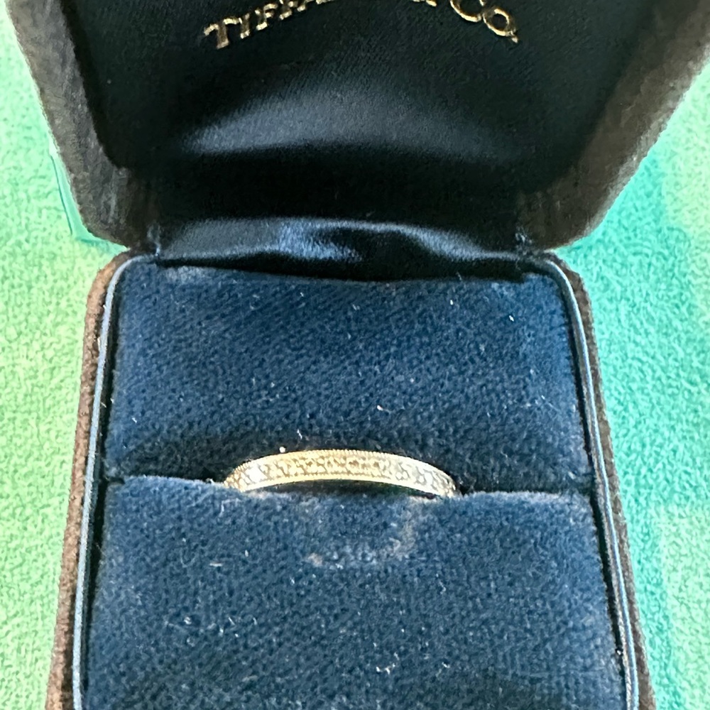 Tiffany & Co. Platinum Diamond Wedding Band